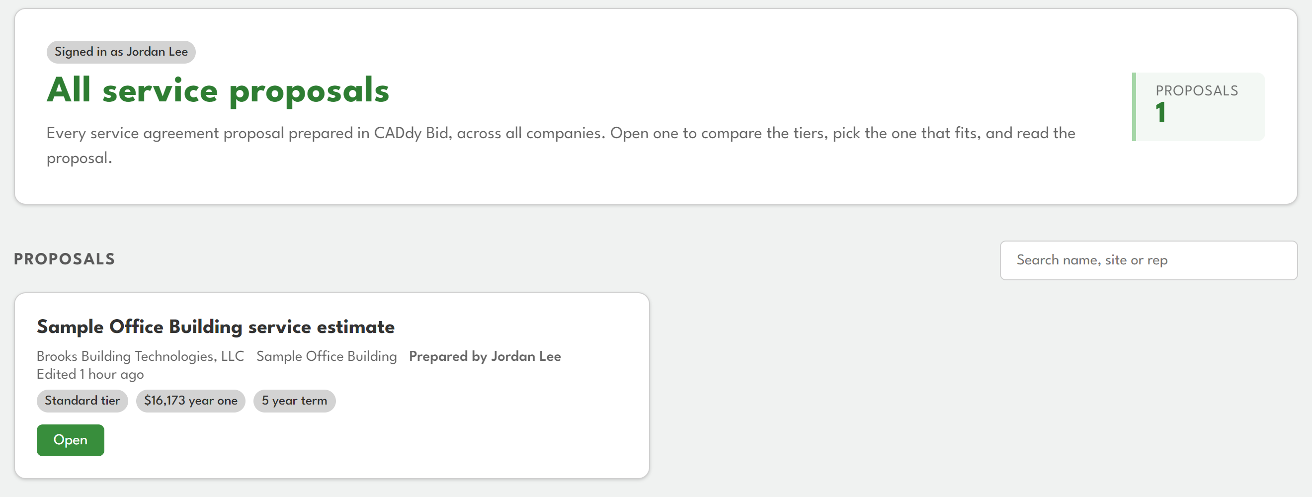 Brooks Assurance service proposals